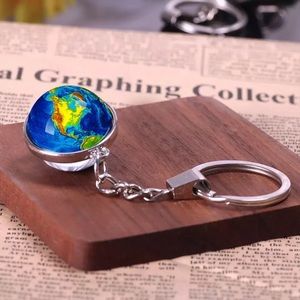 Galaxy Ball Crystal Keychains